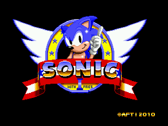Sonic 1 With Fries Title Screen